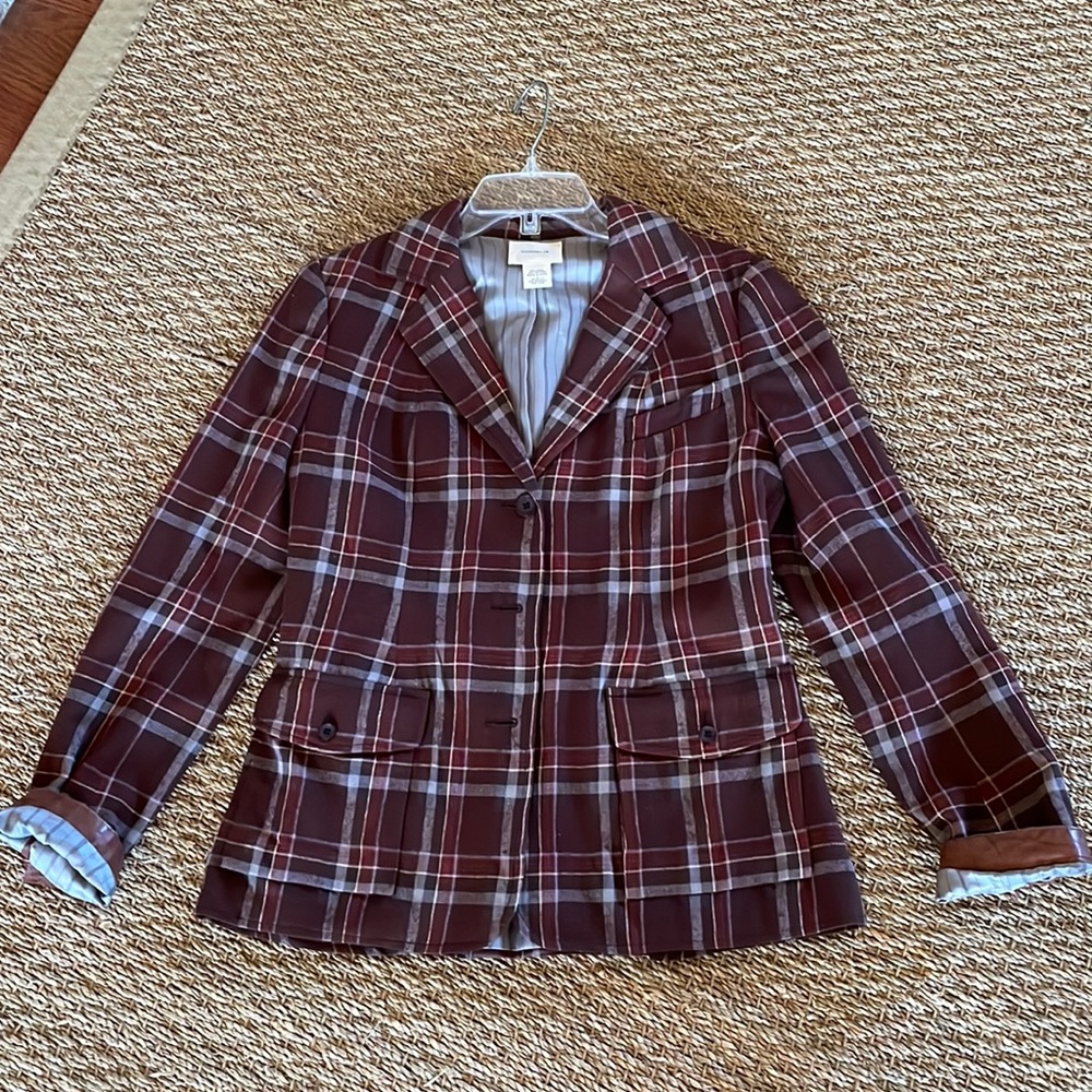 Plaid wool blazer 6
